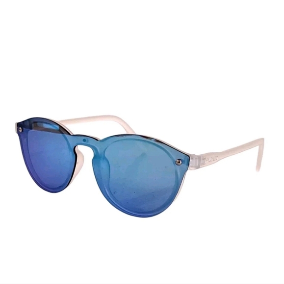PaloAlto  Isola Sunglasses Matte Frost/Blue Mirror Polarized Unisex New